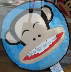 monkey with braces